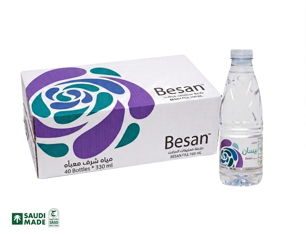 كرتون مياه بيسان ٣٣٠ مل